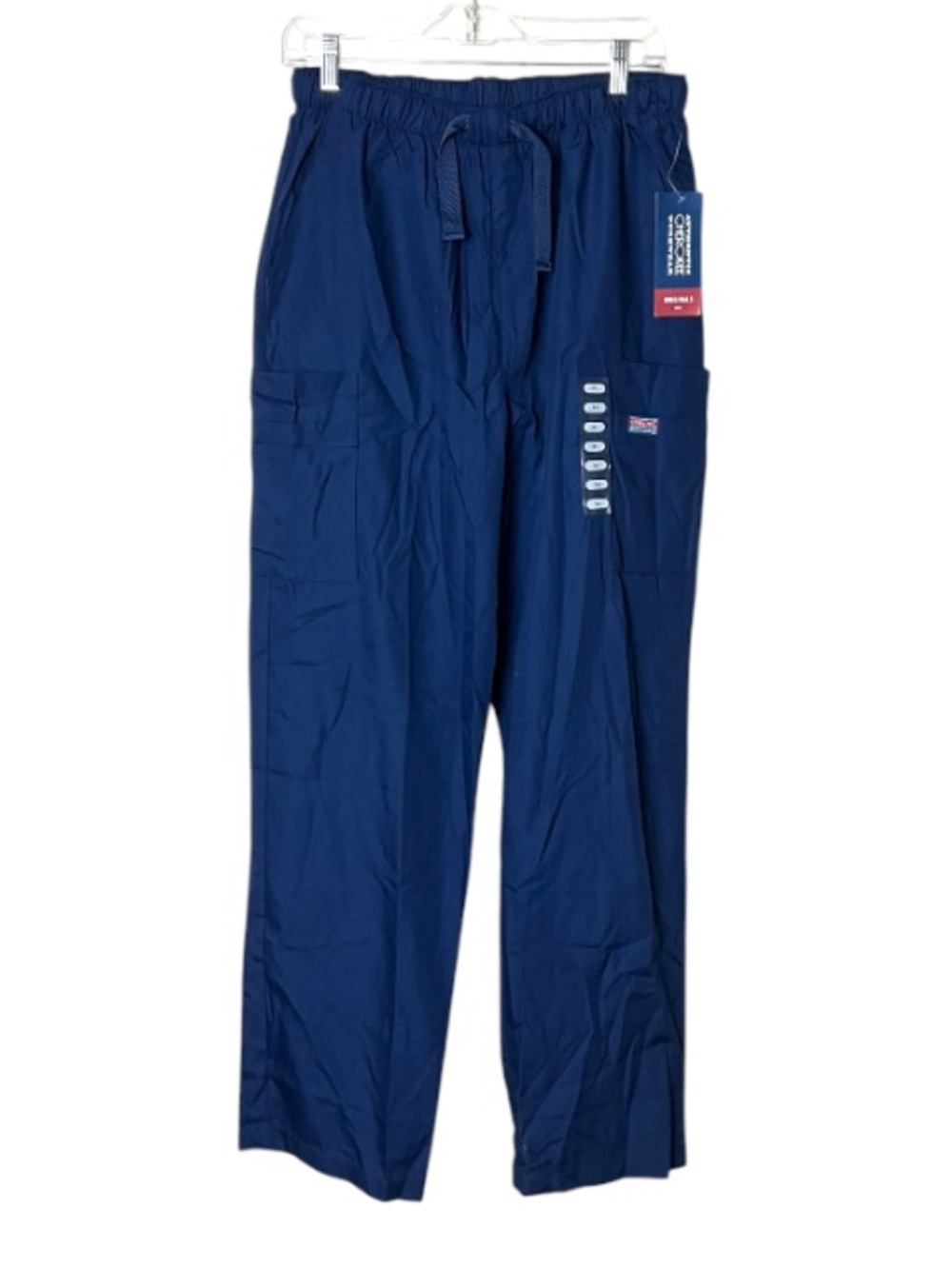Cherokee Workwear Men’s Cargo Scrub Pants Navy Blue Drawstring NWT M